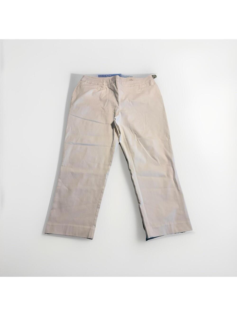 Chico's So Slimming White Denim Cropped Jeans Size 2.5 Large/Extra Large NWT